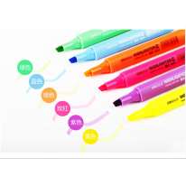5色装 得力S607固体荧光笔